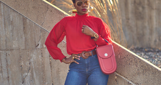 Ann Taylor red blouse on sale, classy outfits, red tops, how to style a red blouse, blue and red outfit combo, elevated casual style, office outfits