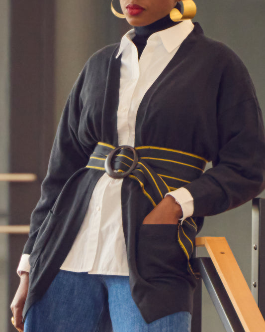 Ebony Sash Belt