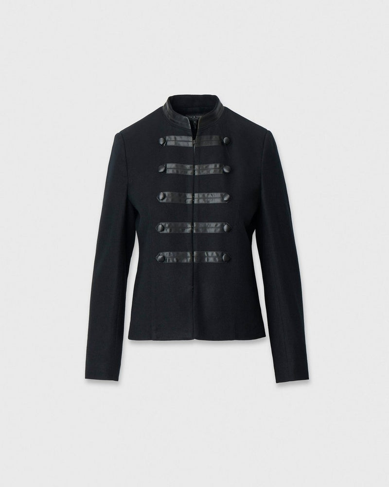 Rag and Bone Mercer jacket, black wool jacket for women, band jacket, fashion blazers, fall and winter outfits, edgy style, streetstyle inspo, Farotelle fashion blog, Minneapolis top fashion influencer, fashion over 40