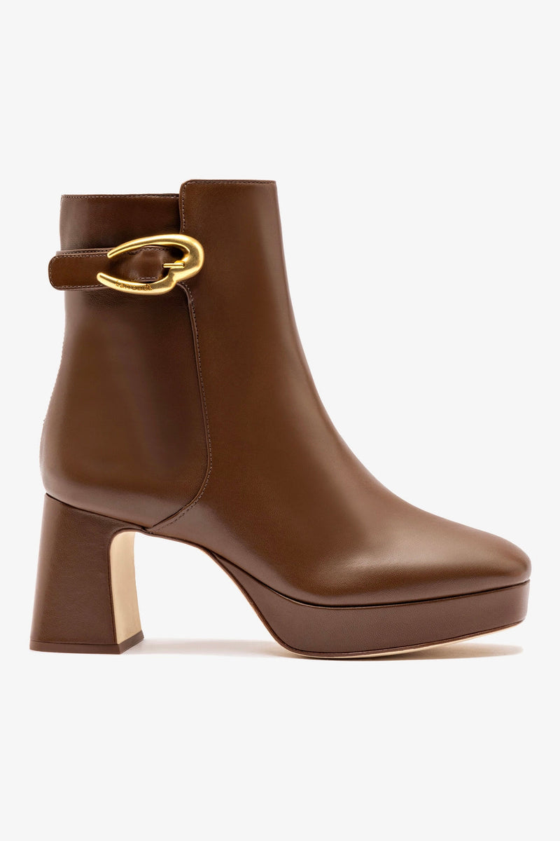 Larroudé Verona platform boots, ankle boots style, brown leather boots, shoe trends Fall 2026, elevated casual style, Farotelle fashion blog, fashion over 40, Minneapolis top fashion content creator